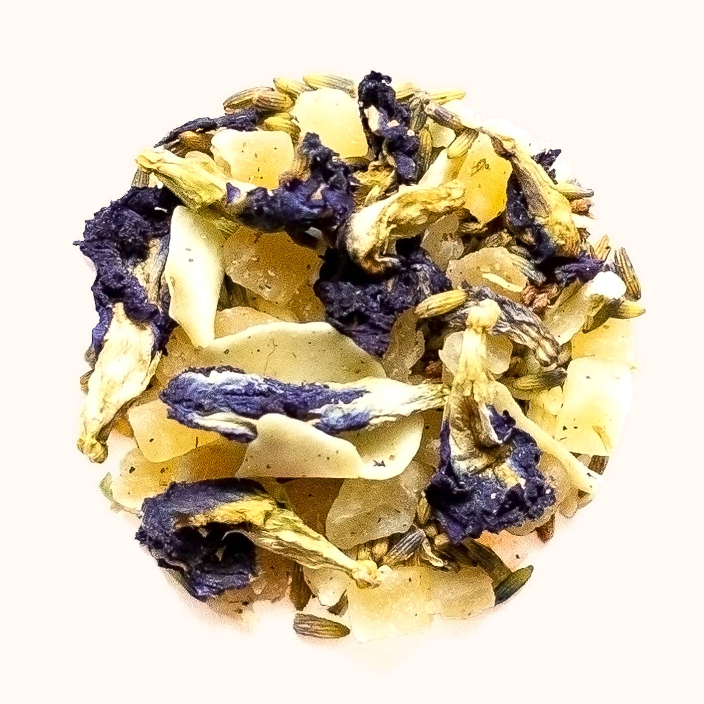 Blue Coconut loose leaf tea sample by Yum Cha Tea Co
