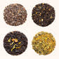 Black-Owned Tea Brands Collection four loose leaf tea sample circles