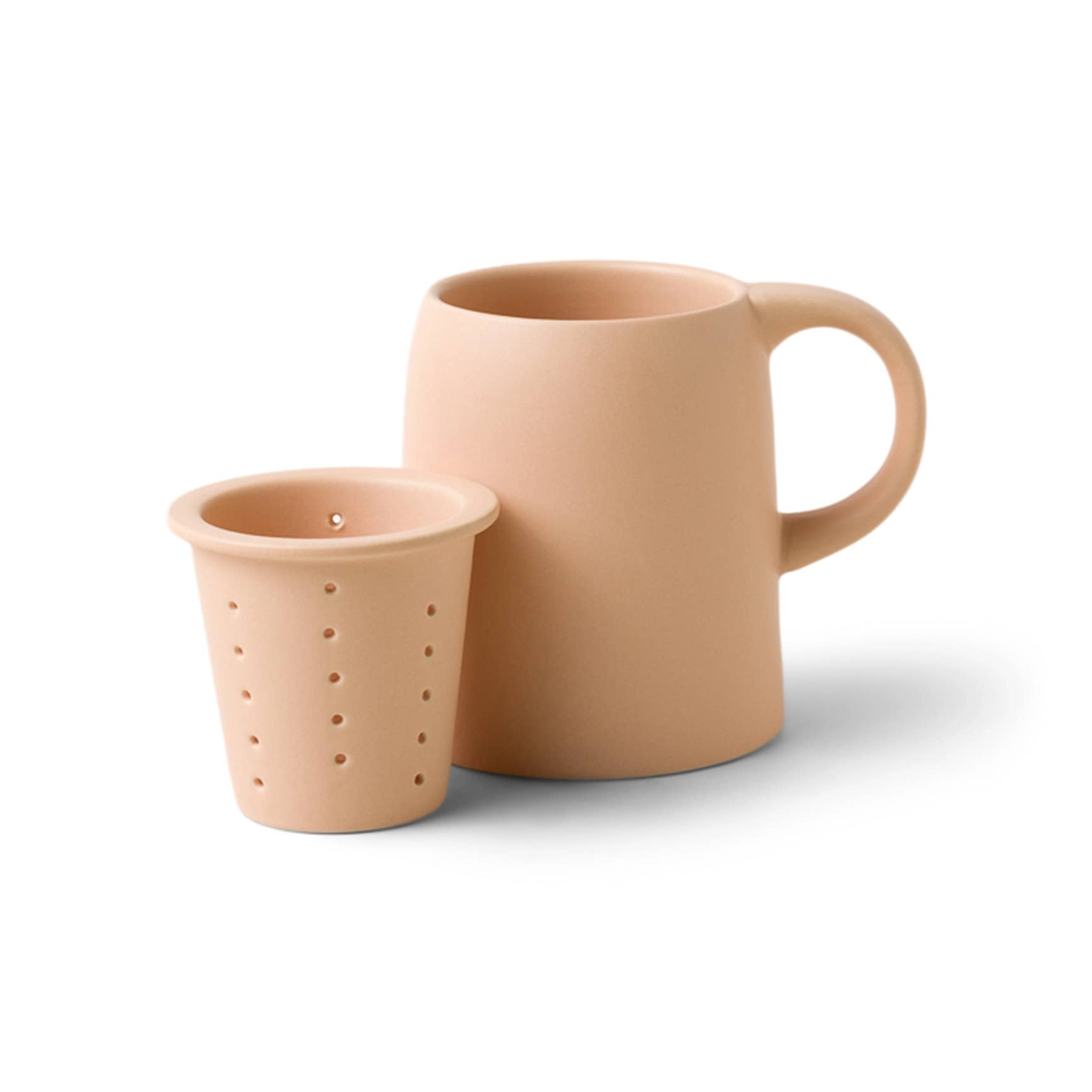 Terracotta Ceramic Tea Infuser Mug by Good Citizen