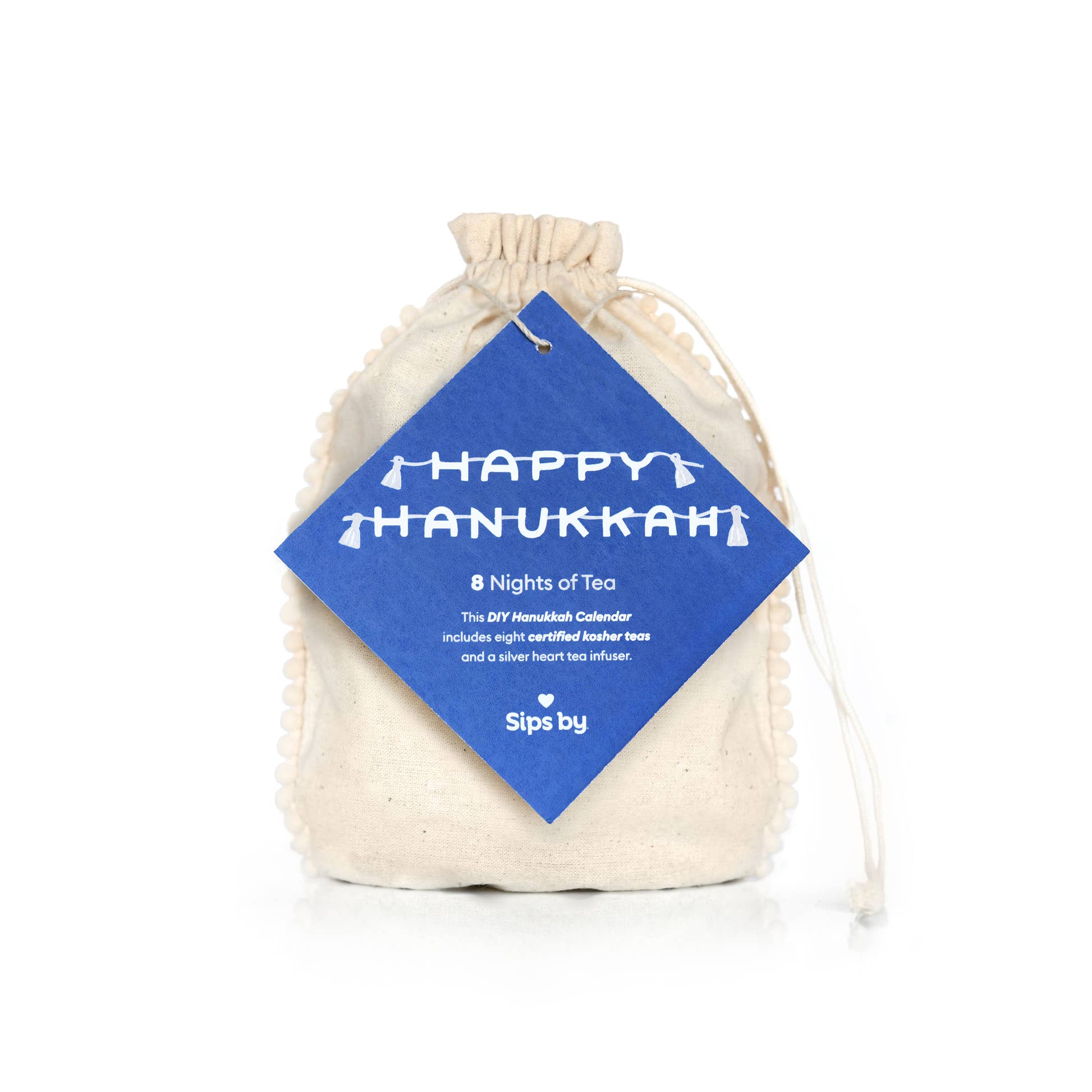 DIY 8 Nights of Tea Hanukkah Calendar pouch