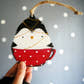 Handmade Penguin in Teacup Wooden Ornament by HandyHappy