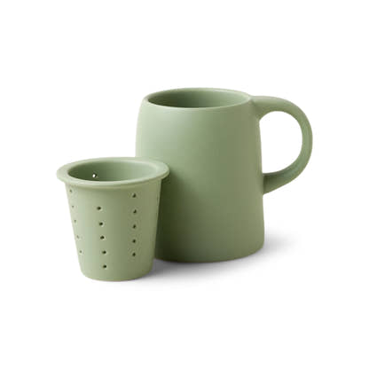 Sage Ceramic Tea Infuser Mug by Good Citizen