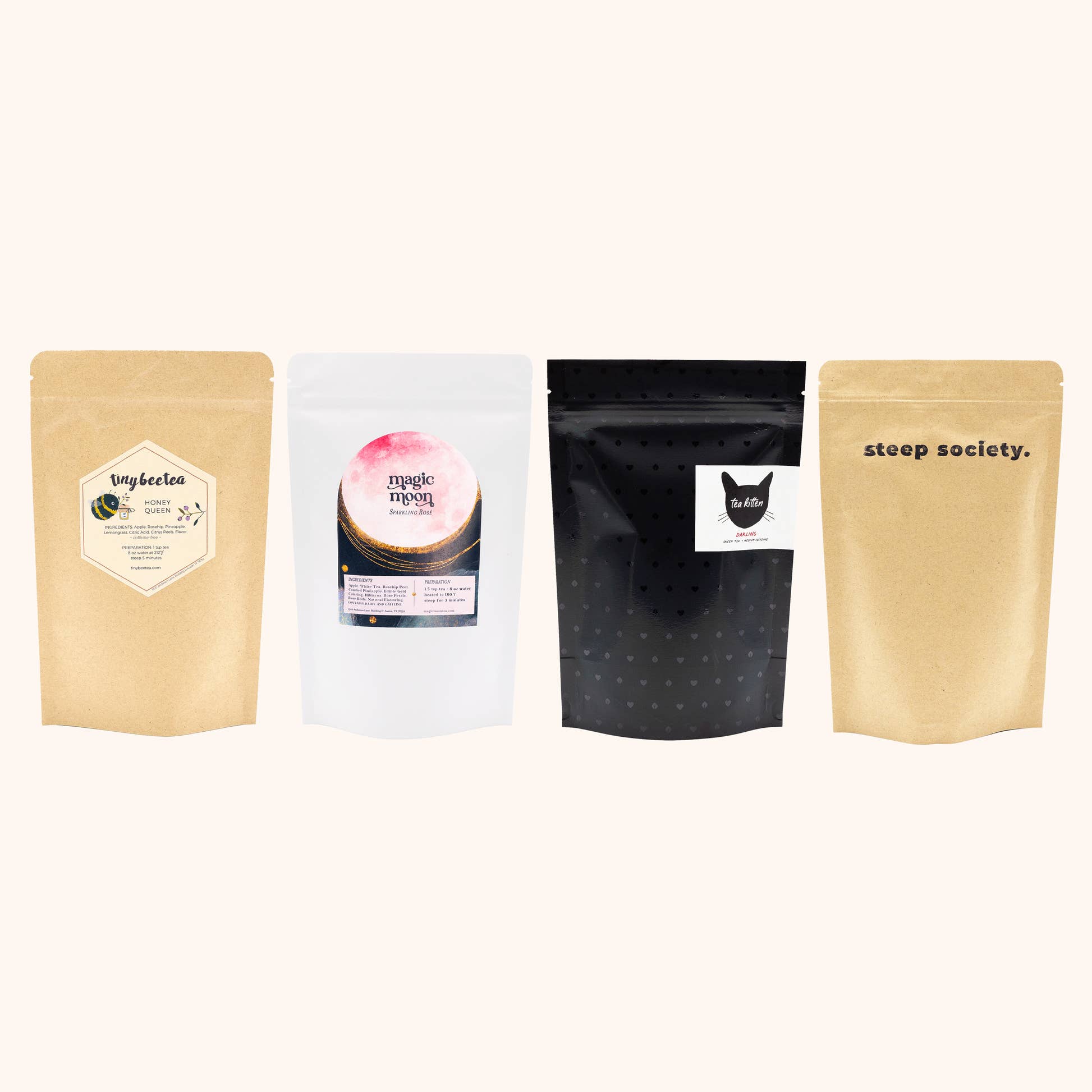 Breast Cancer Awareness Tea Collection loose leaf tea pouches