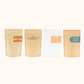 Four loose leaf tea pouches from the Holiday Tea Collection caffeine-free bundle