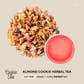 Cookie Tea - Almond Cookie Herbal Tea caf-free, sweet + nutty herbal tea infographic 