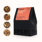 Black box with orange topper that says "Chai With A Twist Tea Kit - Made by tea experts, chosen by tea lovers. We know all the tea. Love Sips by. Makes 16 Cups. Four 10G Packets (40G) (1.4OZ)"