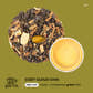 Rainy Day Tea Co - Cozy Cloud Chai med-caf, nutty + cardamom infographic