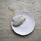 Handmade Teacup Irish Linen Ornament on a saucer