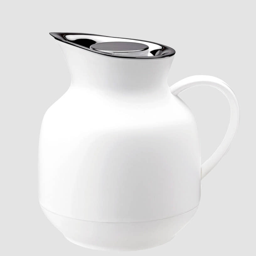 Stelton Amphora Vacuum Tea Jug in white