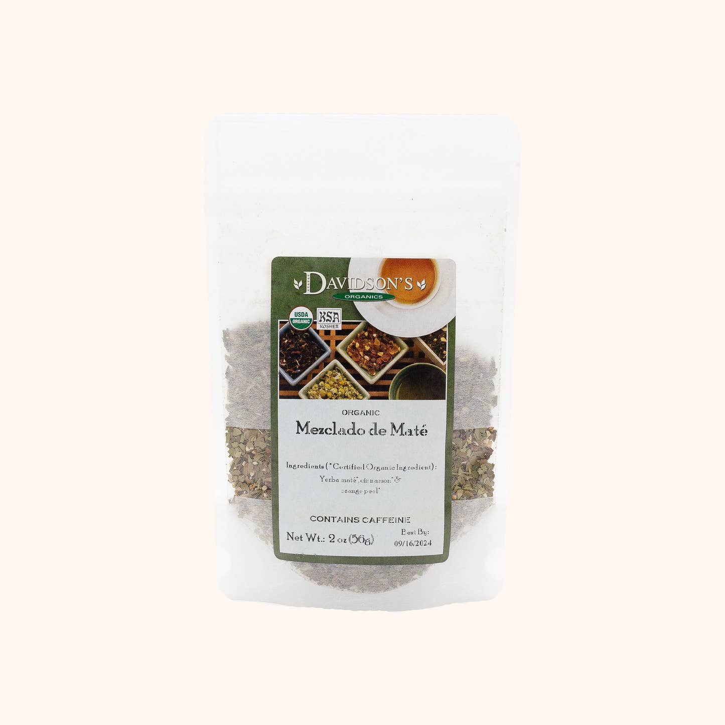 Mezclado de Mate by Davidson's Organic Teas loose leaf yerba mate tea pouch