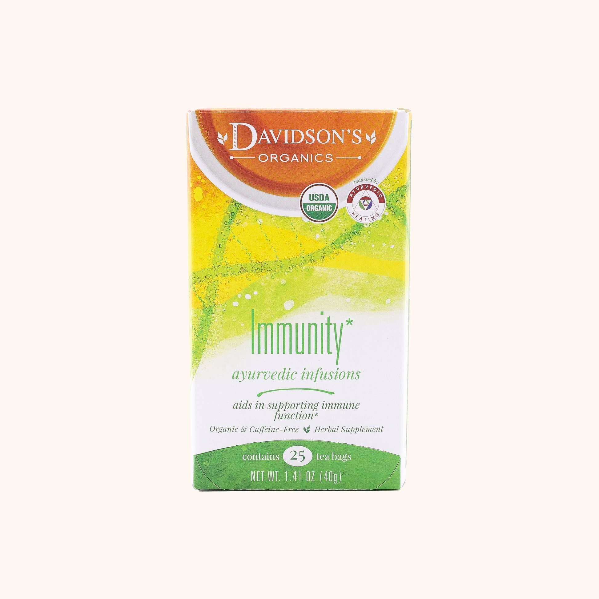 Immunity by Davidson's Organic Teas tea bags box