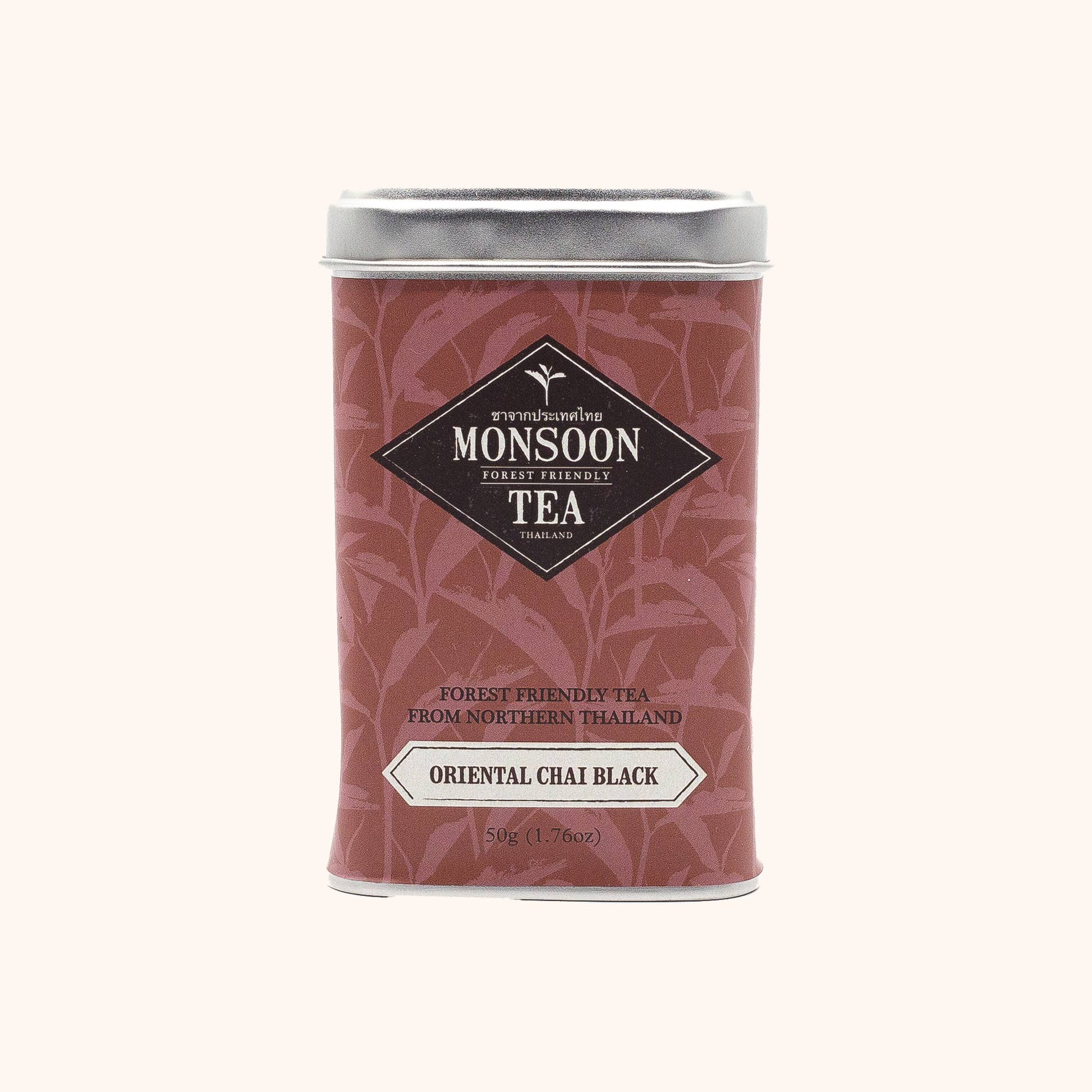Oriental Chai Black by Monsoon Tea red loose leaf tea tin