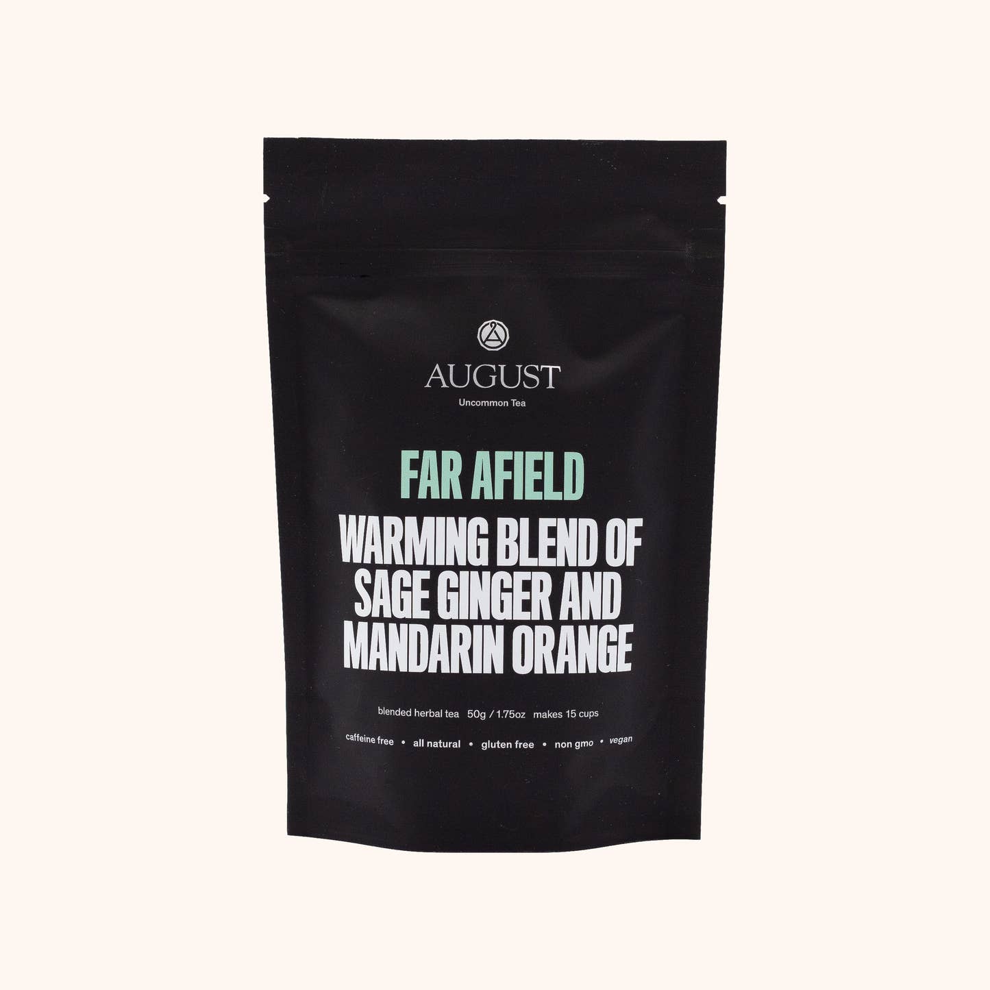 Far Afield by August Uncommon loose leaf herbal tea pouch