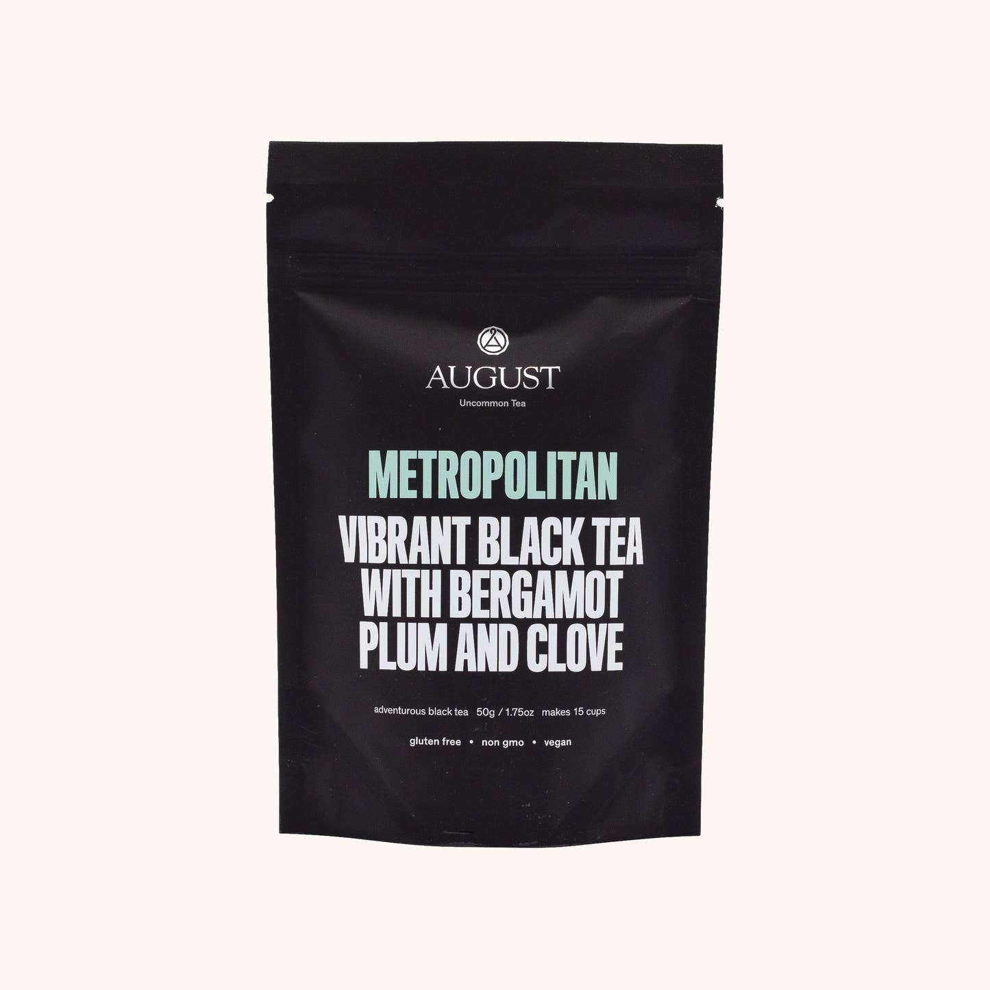 Metropolitan by August Uncommon loose leaf black tea pouch