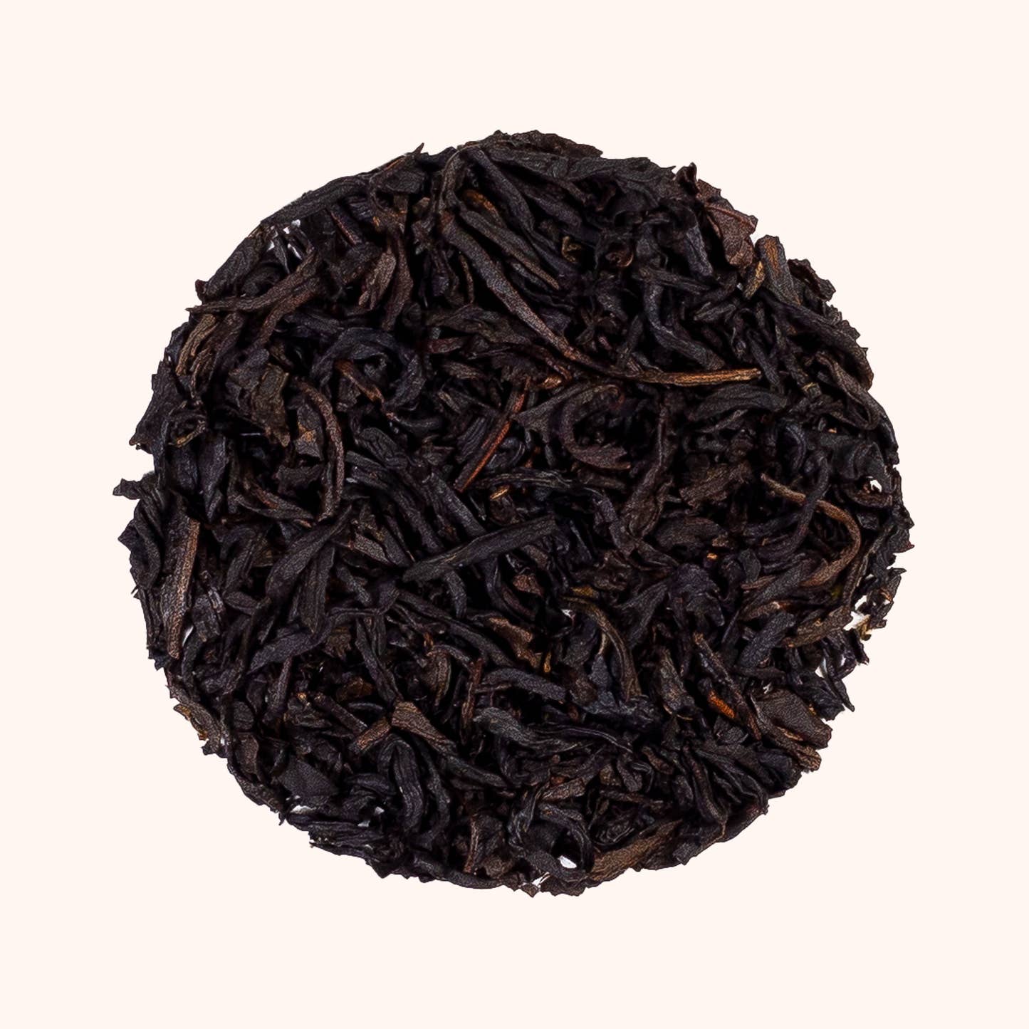 Sipping Streams Tea Company Organic Earl Grey loose leaf tea sample circle