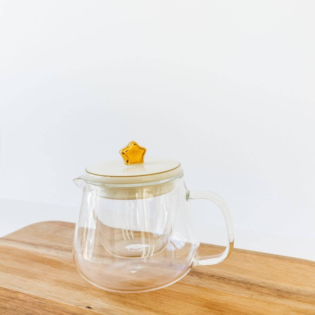 Celebration Glass Teapot with Loose Tea Glass Infuser