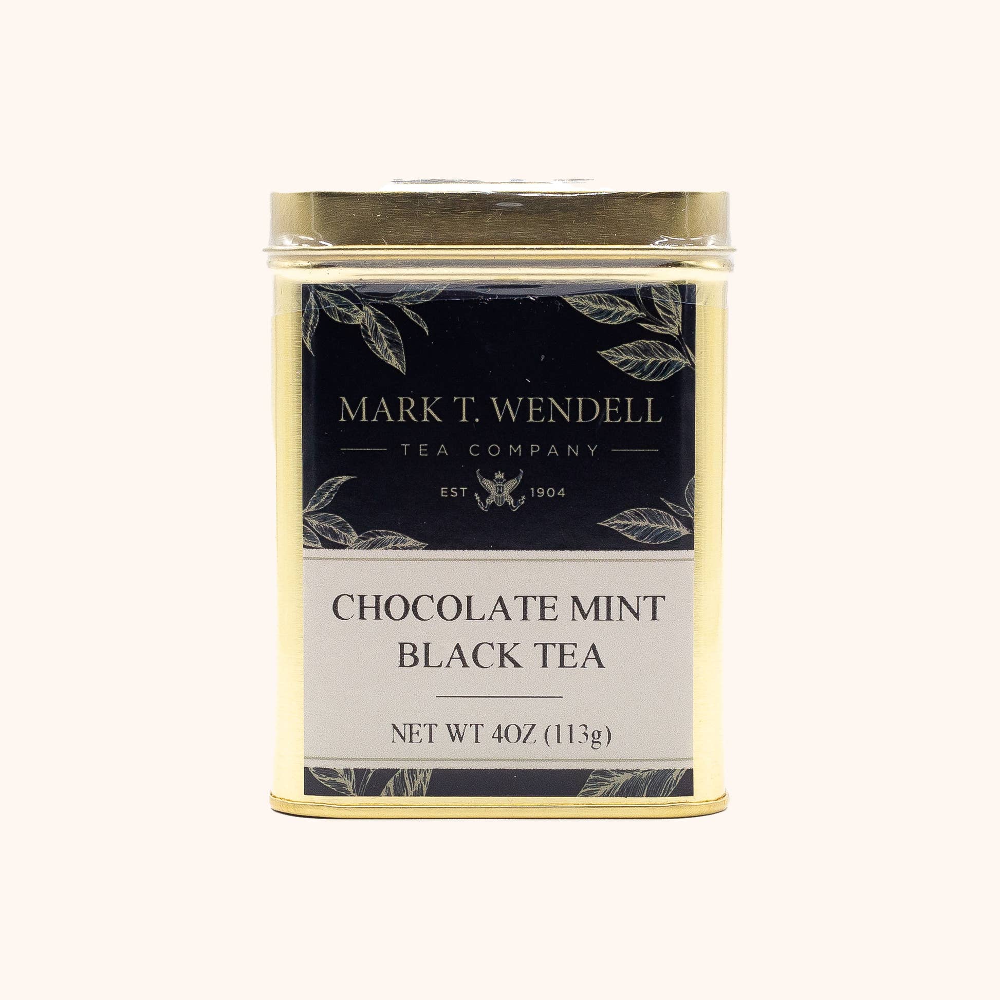 Chocolate Mint Black Tea by Mark T. Wendell Tea Company loose tea tin