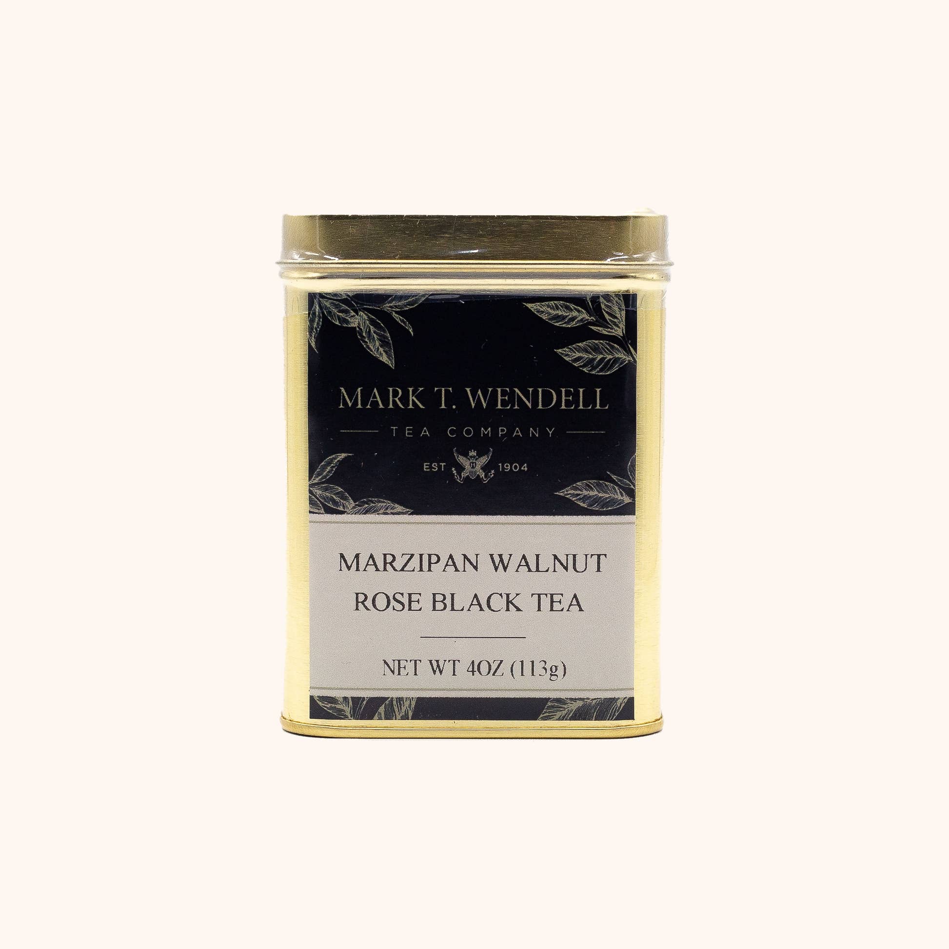 Marzipan Walnut Rose Black Tea by Mark T. Wendell Tea Company loose leaf tea tin