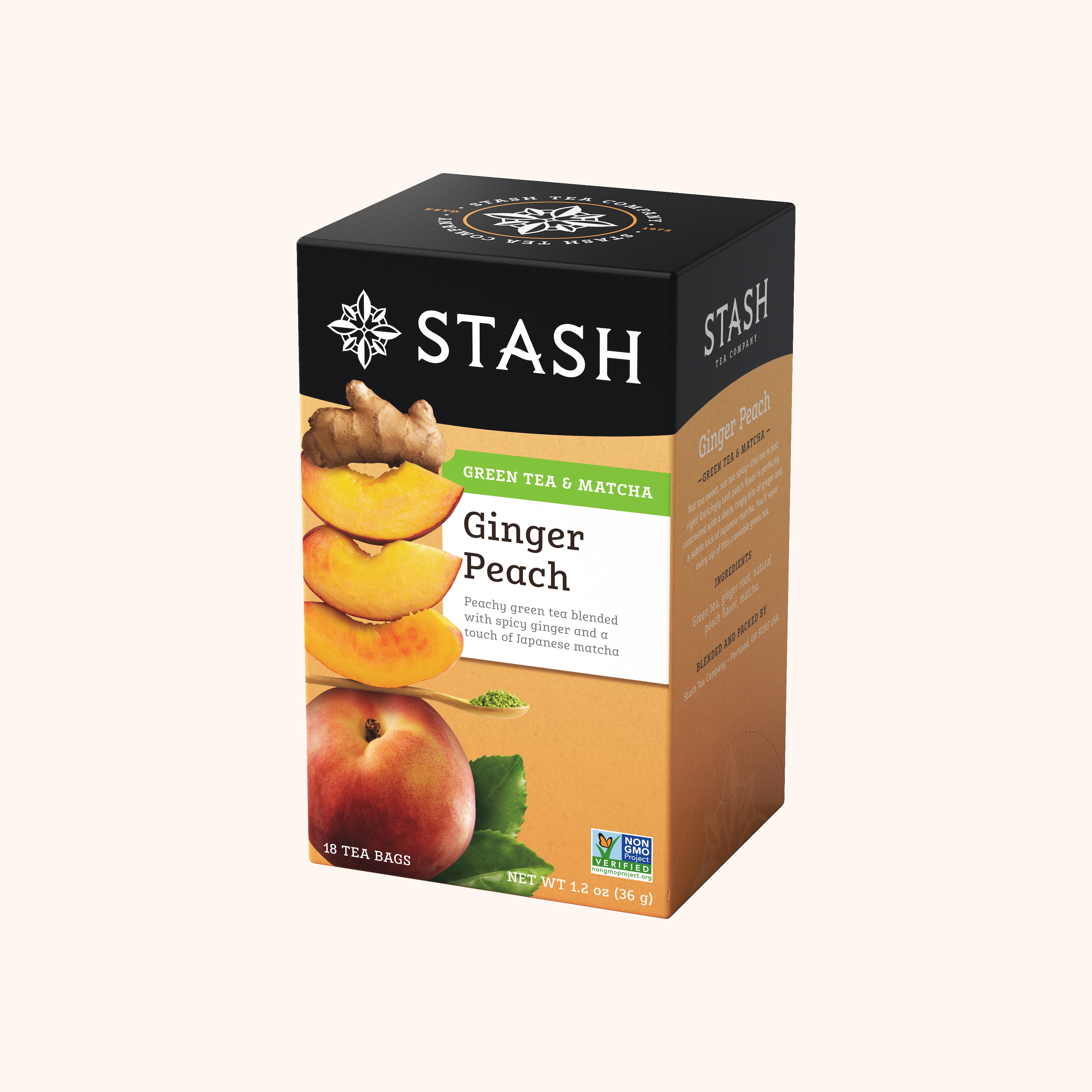 Ginger Peach Iced Green Tea - Flavour and Savour