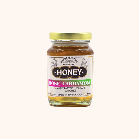 Rose Cardamom Infused Honey