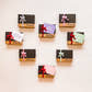 mini Sips by boxes with velvet bows and gift card notes in the shape of a heart