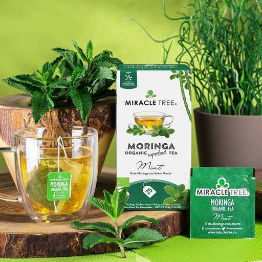 Organic Moringa Herbal Tea - Mint