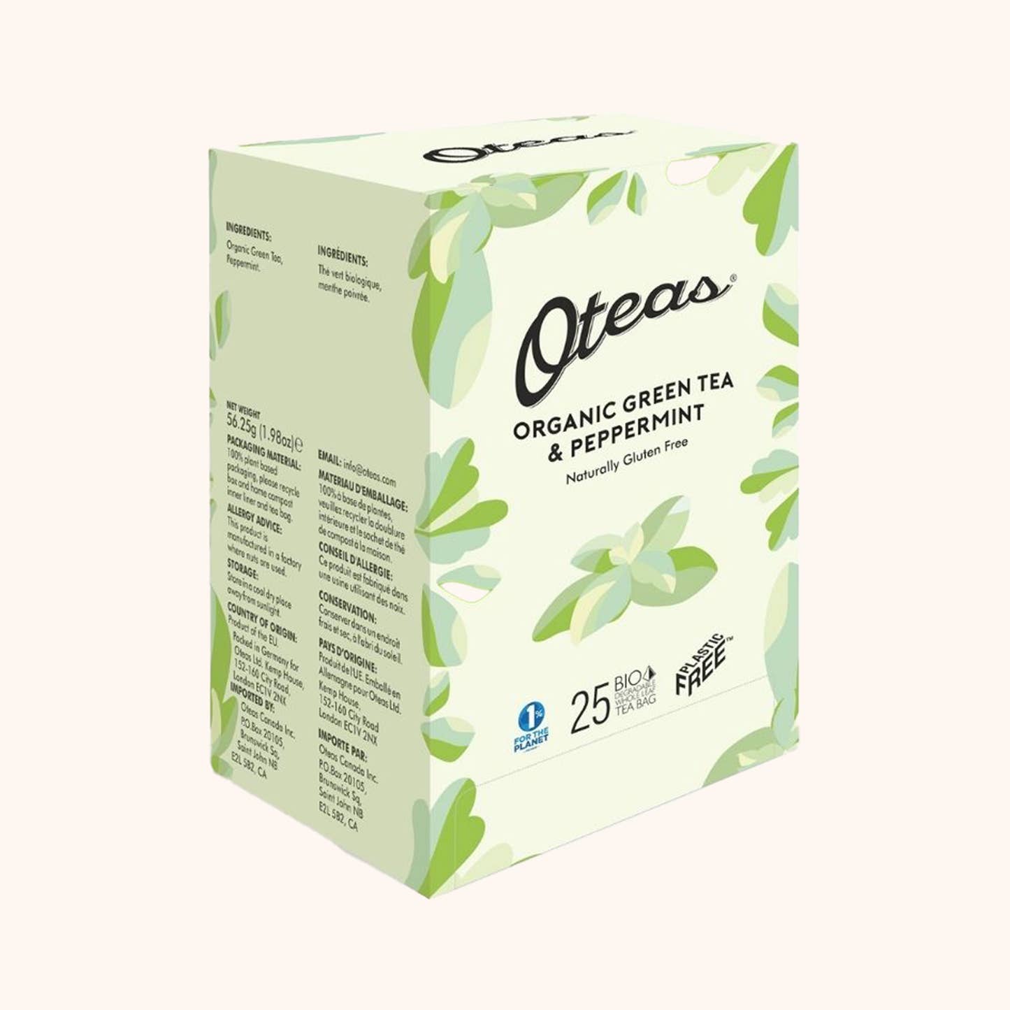 Organic Green Tea With Peppermint